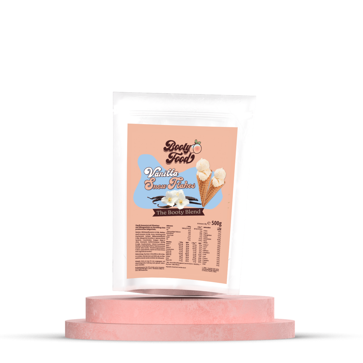 Booty Blend Whey Protein Vanilla Snow Flakes Bootyfood
